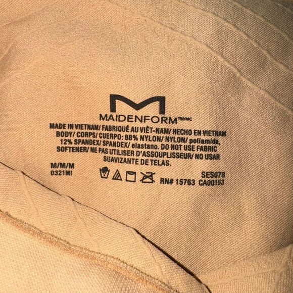 Maidenform NWT Self Expressions Women's Seamless High-Waist Thigh Slimmer Tan M - Picture 6 of 6